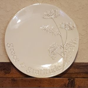 Grace and Gratitude decorative plate